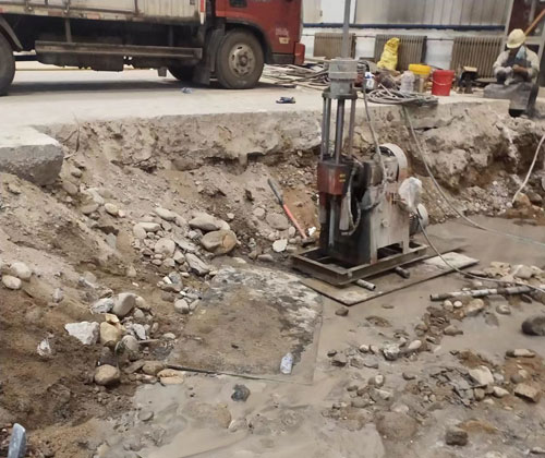 马龙公路下沉压浆